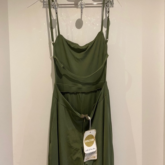 Khaki Jumpsuit Romper - Picture 2 of 3